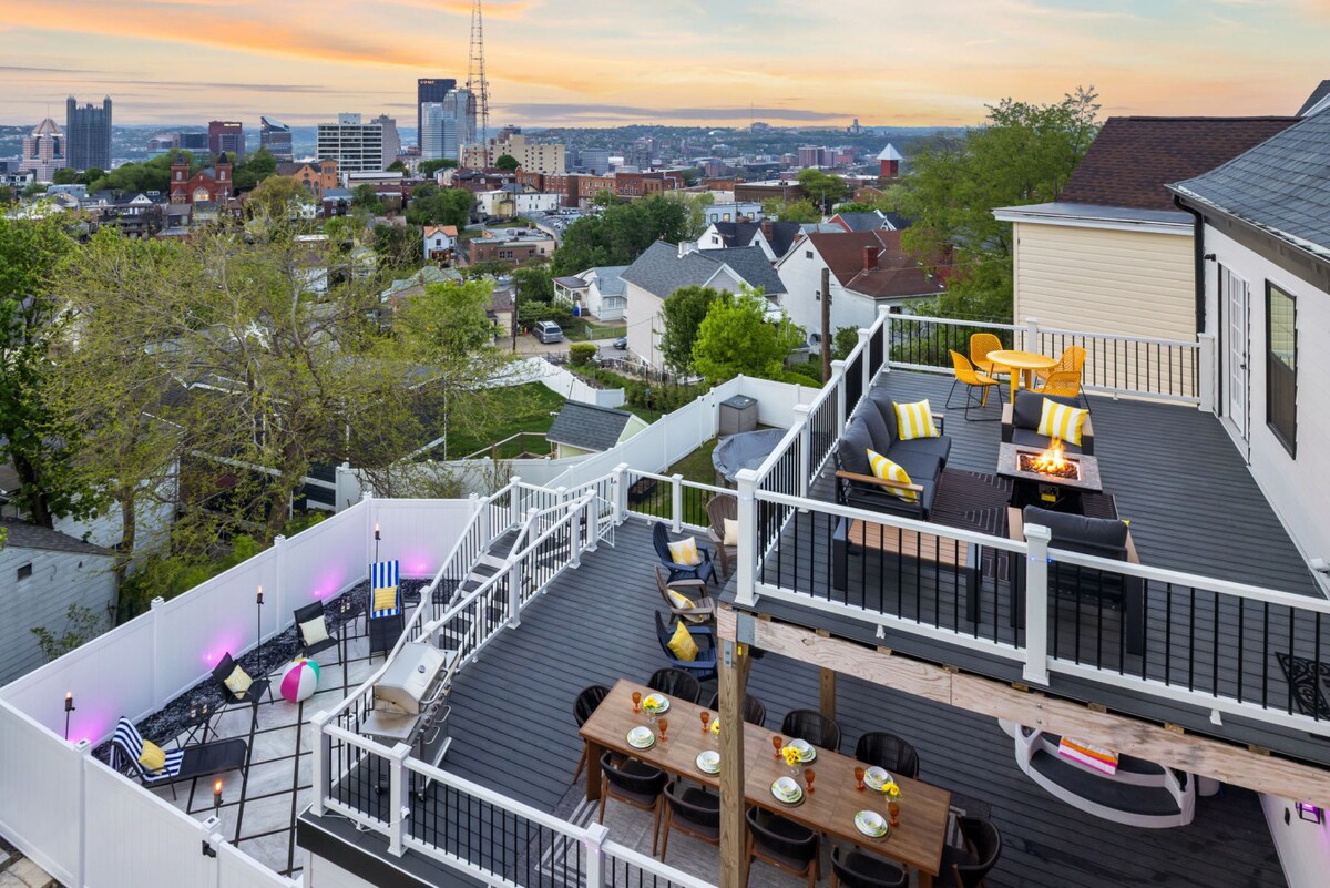 130 Prospect Street · Terraces overlooking the city